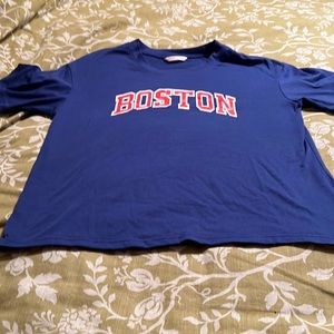 Blue Boston graphic tee